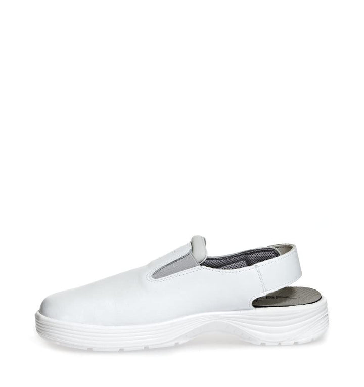 Abeba Clog 711130 - X-Light Glattleder weiss 37 EU, 37 EU