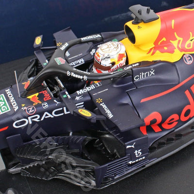 Minichamps 110210833 1:18 Red Bull Racing Honda RB16B-Max Verstappen-Winner French GP 2021 Collectib