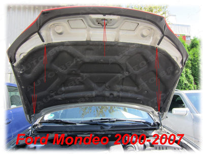 AB-00885 Auto Bra kompatibel mit Ford Mondeo Bj. 2000-2007 Haubenbra Steinschlagschutz Tuning Bonnet