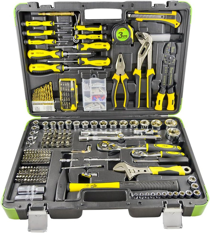 ESTUCHE DE HERRAMIENTAS 303 PIEZAS/CON VASOS HEXAGONALES