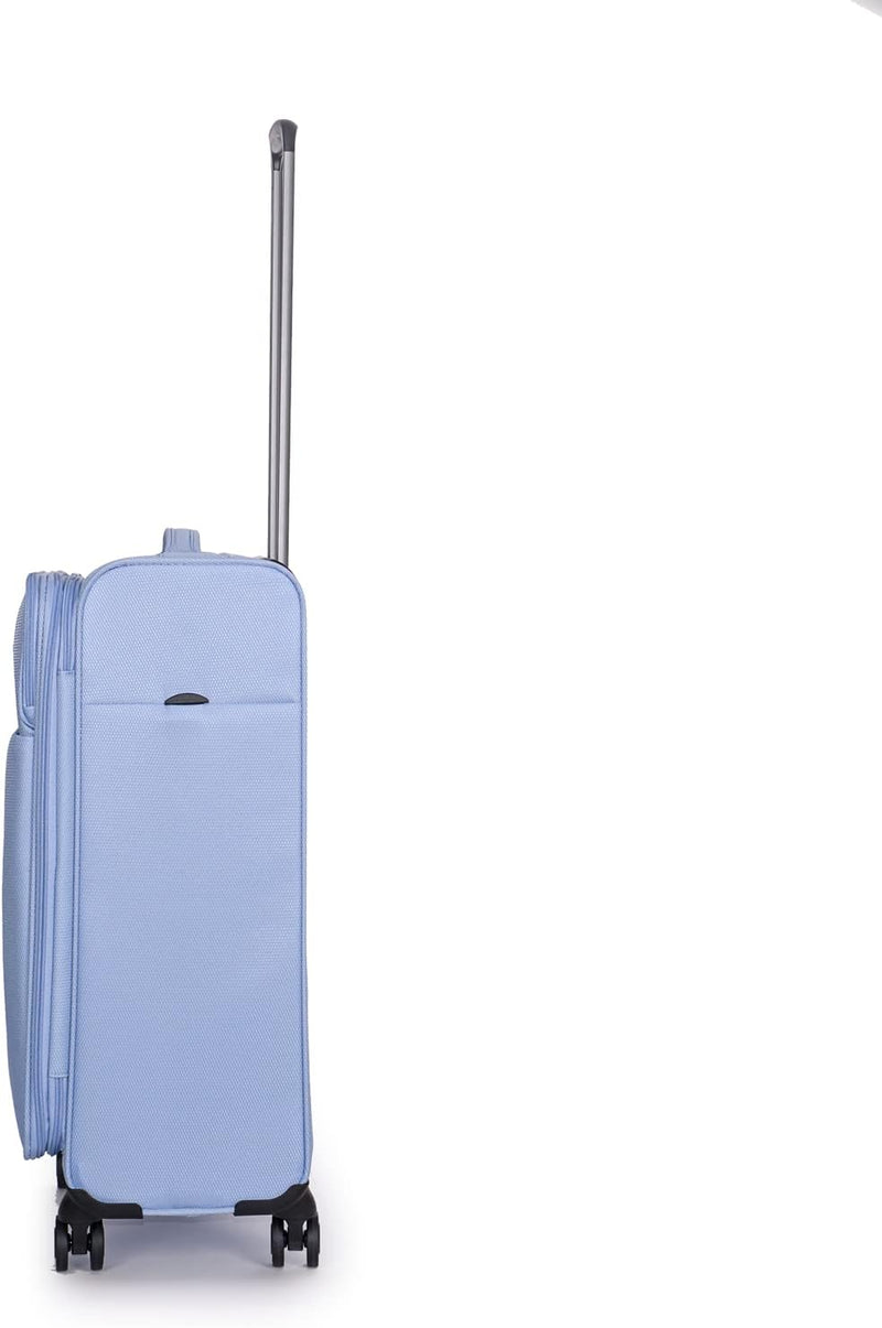 Stratic Light + Koffer Weichschale Reisekoffer Trolley Rollkoffer mittelgross, TSA Kofferschloss, 4