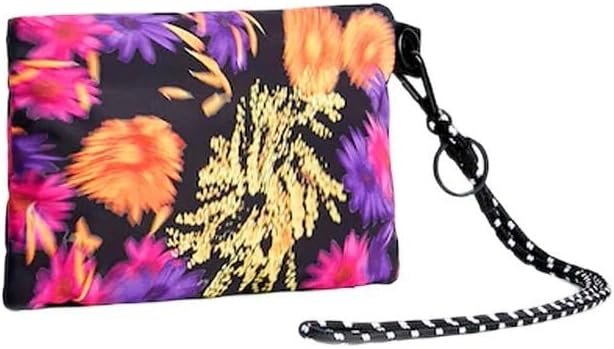 Desigual Damen Mone_Focus Floral AR Reisezubehör-Brieftasche Einheitsgrösse Schwarz, Einheitsgrösse