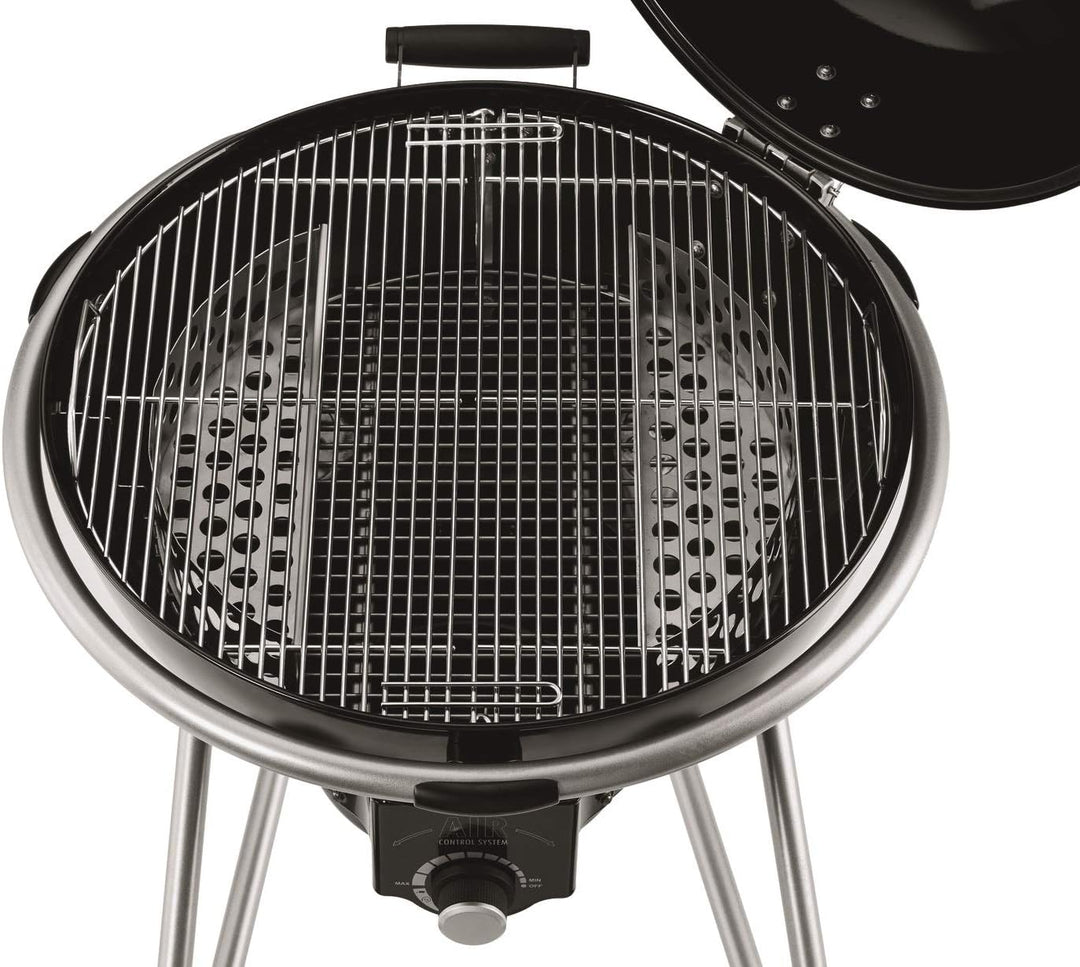 RÖSLE Holzkohle-Kugelgrill No.1 AIR F60 Hochwertiger Kohlegrill mit Air Control System & Ablagetisch