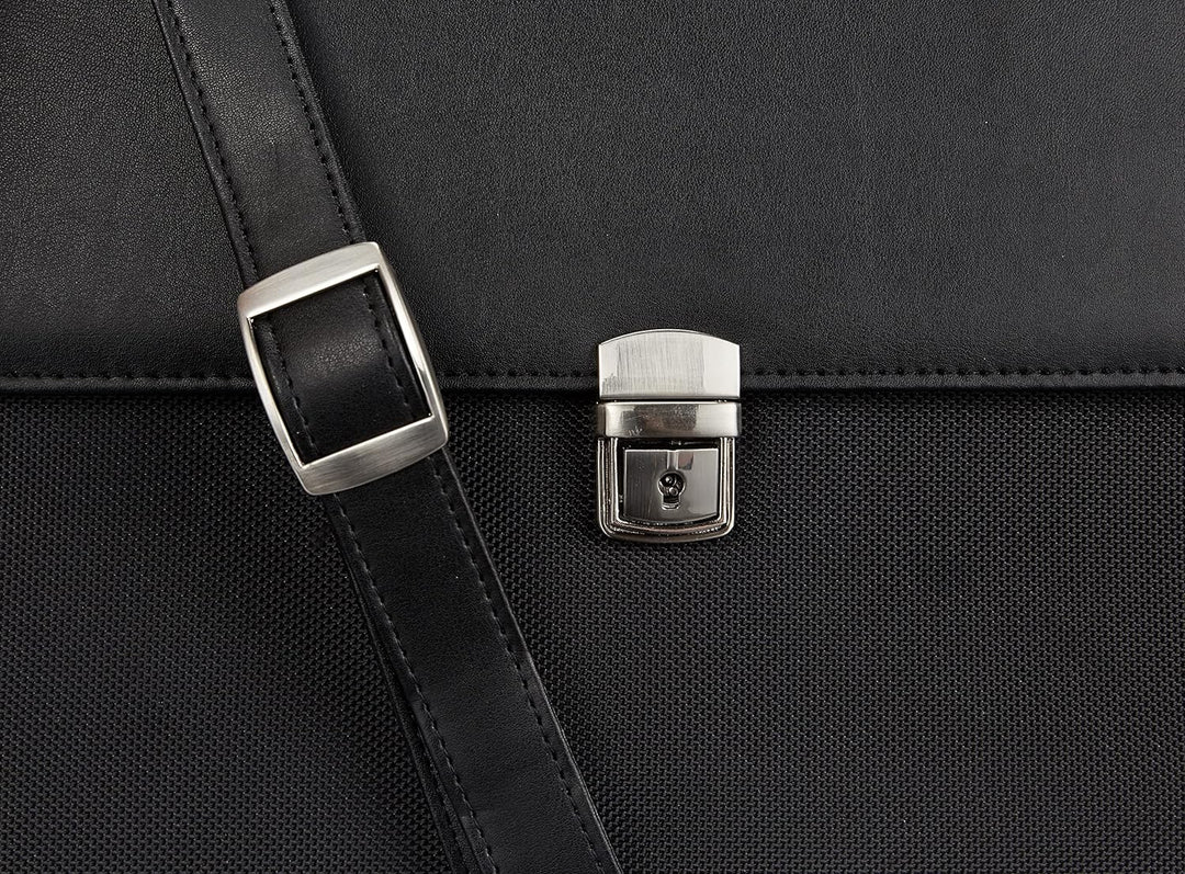 Wedo 585201 Aktentasche Elegance (mit Schultergurt abschliessbares Metallschloss) schwarz