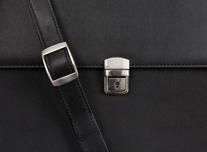 Wedo 585201 Aktentasche Elegance (mit Schultergurt abschliessbares Metallschloss) schwarz