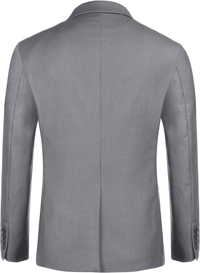 COOFANDY Blazer Herren Slim fit Business Sakko Männer Anzugjacke XS A Hellgrau, XS A Hellgrau