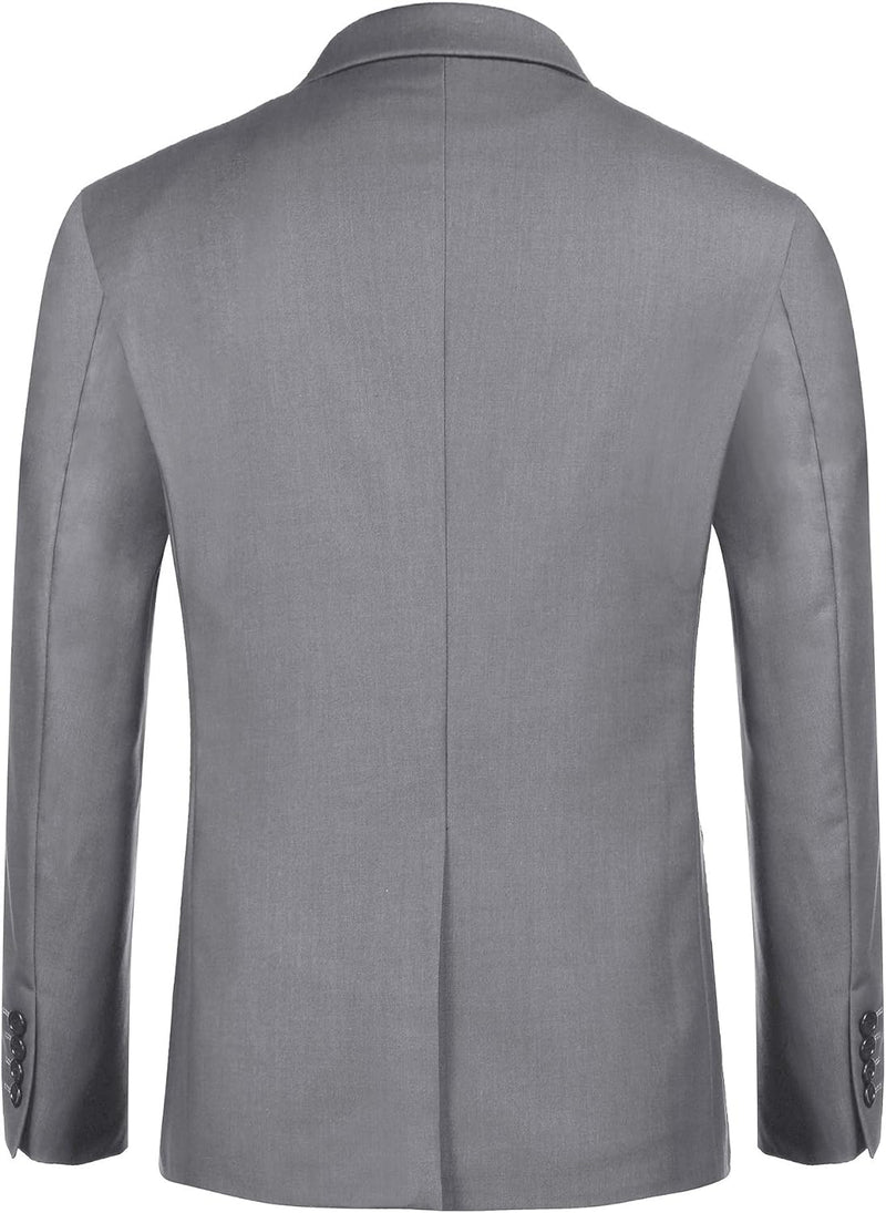 COOFANDY Blazer Herren Slim fit Business Sakko Männer Anzugjacke XS A Hellgrau, XS A Hellgrau