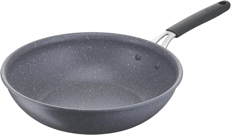 Lagostina Tempra Mineral Wok Antihaftbeschichtung aus Stahl und Aluminium mit Mineralien-Beschichtun