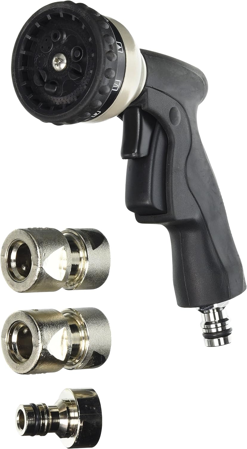 Geka Starterset Multibrause "Z9 SZ", Messing, silber/schwarz, 48 x 28 x 28 cm