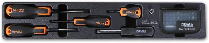 Beta - 2120L-E/T91-I Werkzeugkasten aus Metall mit 91 Werkzeugen für allgemeine Wartungsarbeiten, th