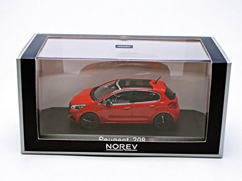 Norev 1: 43 Massstab Peugeot 208 5.118,1 cm Modell Auto (Power orange)