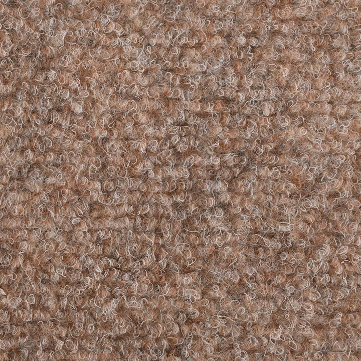 homiuse 15 STK. Selbstklebende Treppenmatten Nadelvlies 56x17x3 cm Braun Treppenstufen Matten Modern