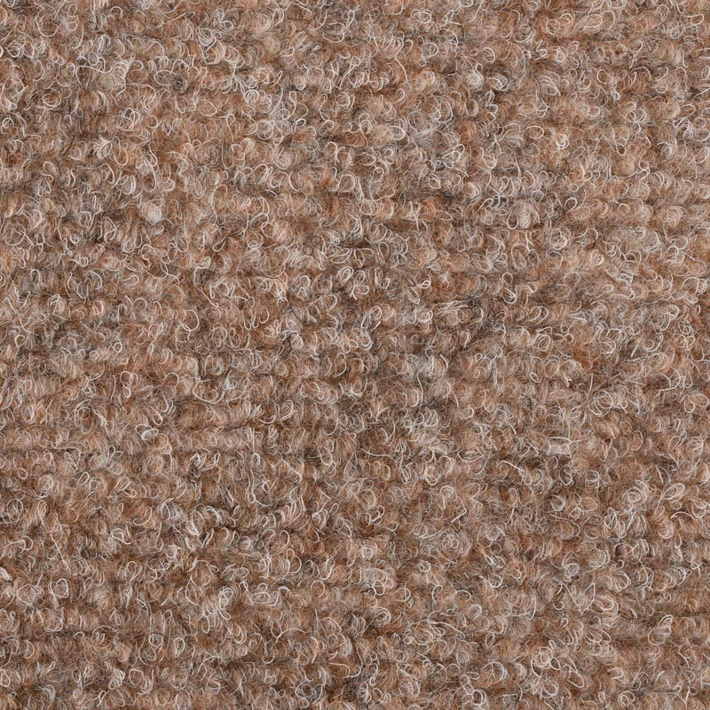 homiuse 15 STK. Selbstklebende Treppenmatten Nadelvlies 56x17x3 cm Braun Treppenstufen Matten Modern