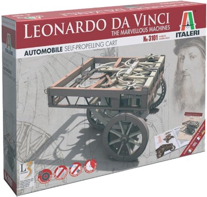 Italeri 510003101 - IT L Da Vinci Automobile Self Prop Cart