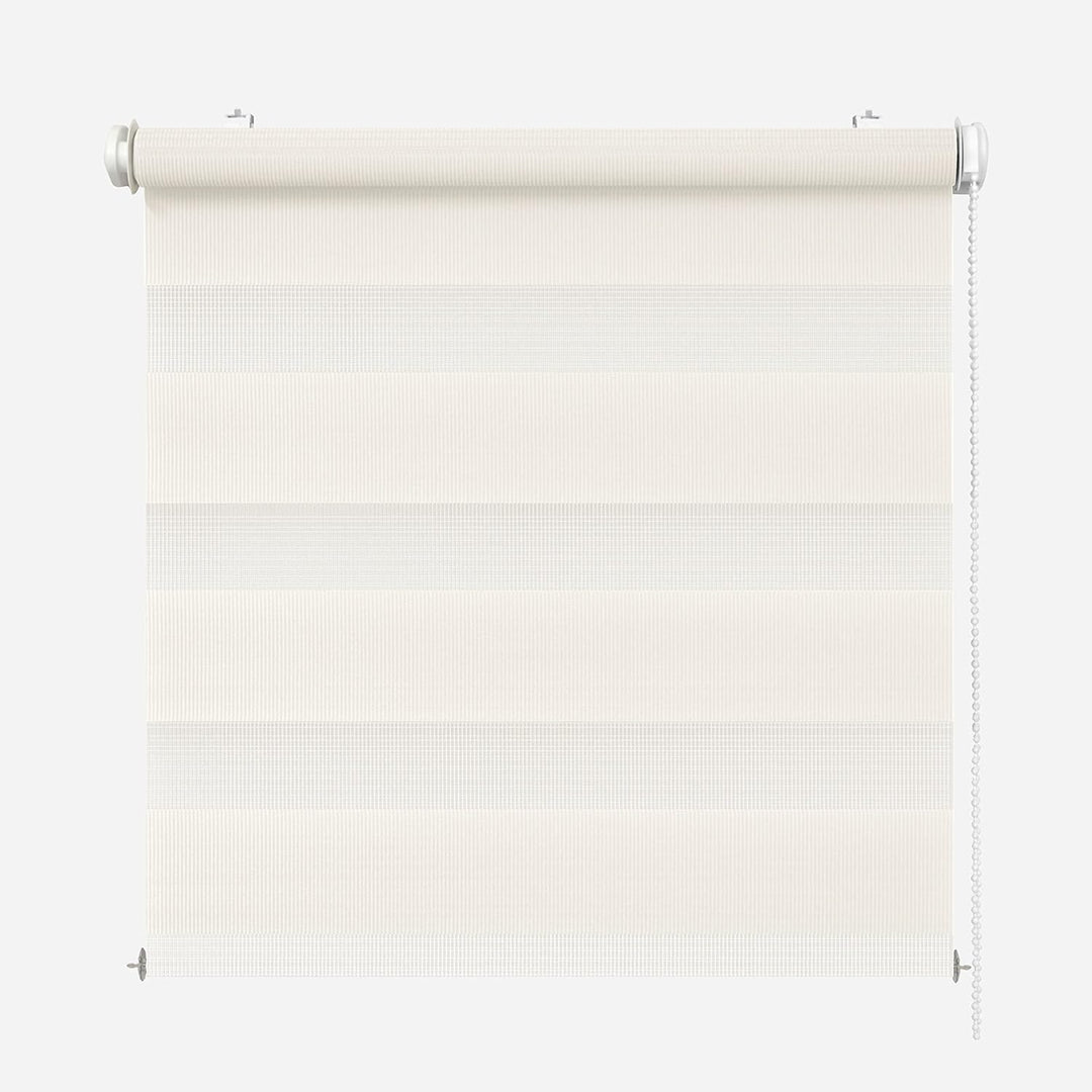 Rikmani Doppelrollo Fensterrollo ARD Duo-Rollo Klemmfixierung Zebrarollo Seitenzugrollo ohne Bohren,