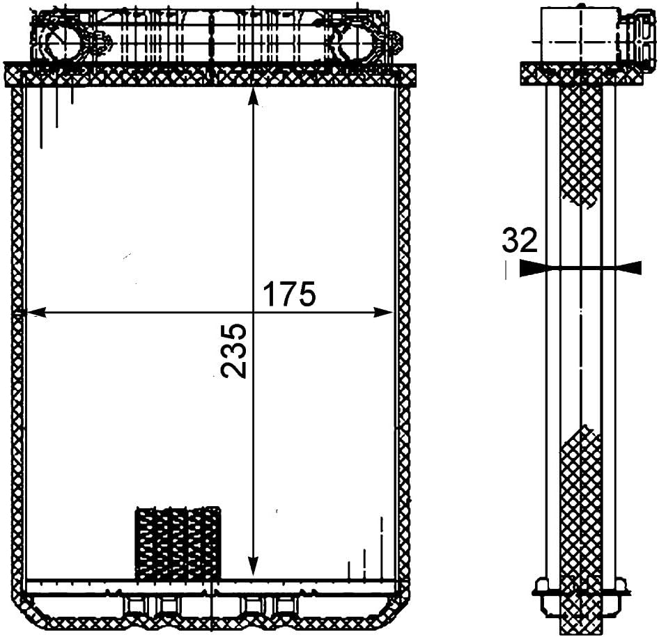 MAHLE AH 77 000P Innenraum-Wärmetauscher BEHR PREMIUM LINE