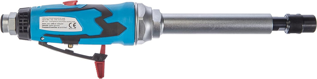 Fervi 0417 Pneumatikschleifer lang, Cyan/Schwarz