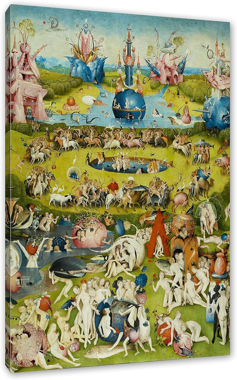 Hieronymus Bosch - Der Garten der Lüste IV als Leinwandbild / Grösse: 120x80 cm / Wandbild / Kunstdr