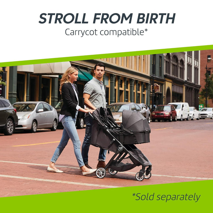 Baby Jogger City Tour 2 Double Geschwisterwagen Zwillingswagen für Reisen | leichter, zusammenklappb