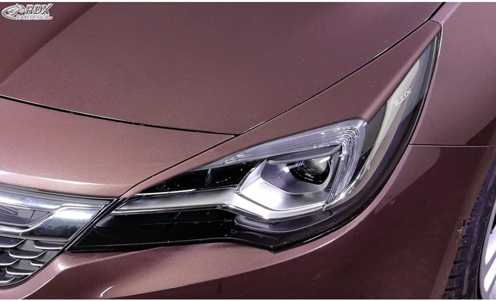 Scheinwerferblenden kompatibel mit Opel Astra K HB 5-türer/Sportstourer 2015-2021 (ABS)