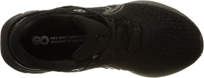 Nike Damen React Infinity Run Flyknit 3 Sneaker 36 EU Schwarz, 36 EU Schwarz