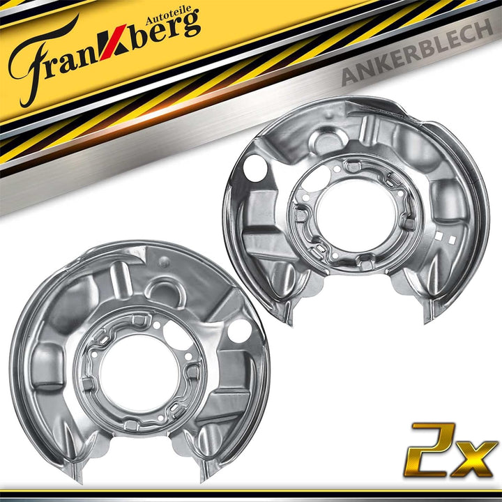 Frankberg 2x Ankerblech Bremsscheibe Hinten Kompatibel mit C-Klasse W203 S203 CLC-Klasse CL203 CLK C
