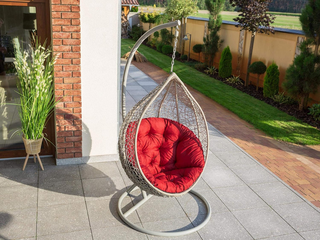 Bjird Hängesessel Kissen, Polster, Auflage für Polyrattan & Rattan Hängeschaukel, Sitzauflage für Hä