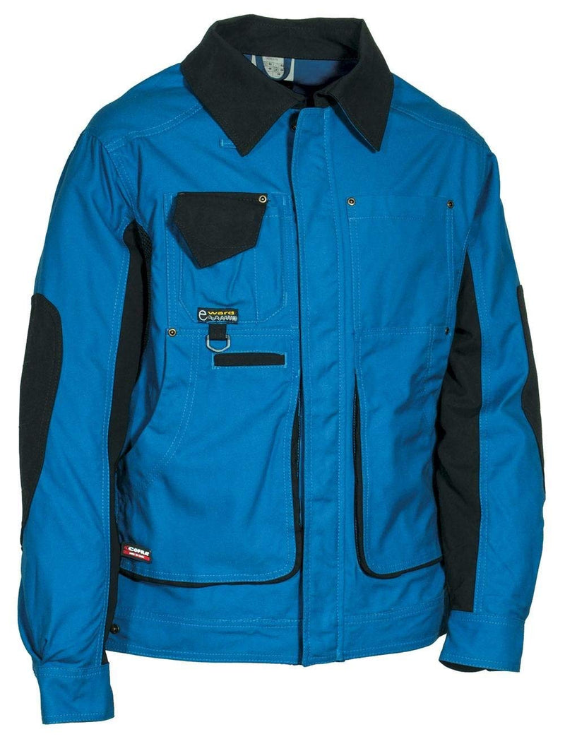 Cofra V050-0-02.Z50 Arbeits Jacke "Bruxelles", Hellblau/Schwarz, 50 50 BLUE / BLACK, 50 BLUE / BLACK