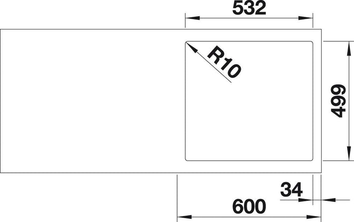 BLANCO SUBLINE 500-IF/A SteelFrame | SILGRANIT anthrazit | Einbauart: Einbau von Oben & Flächenbündi