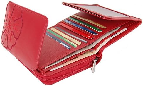 GoBago Branco Leder Damen Geldbörse Portemonnaie Geldbeutel (Schwarz), Schwarz