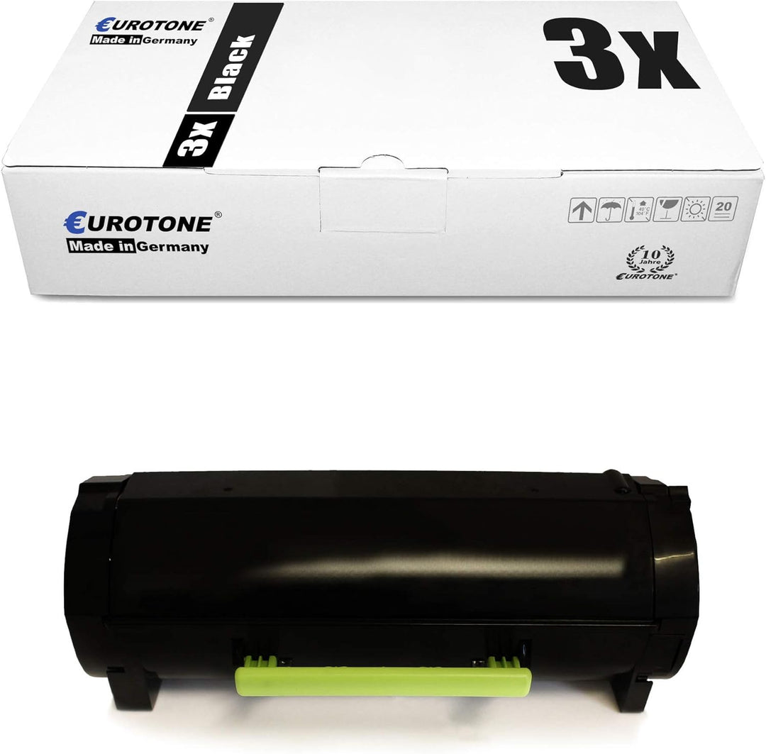 Eurotone 3X Toner kompatibel für Lexmark MS317dn MS317n MS417dn MS517dn MS617dhn MS617dn MX317dn MX4