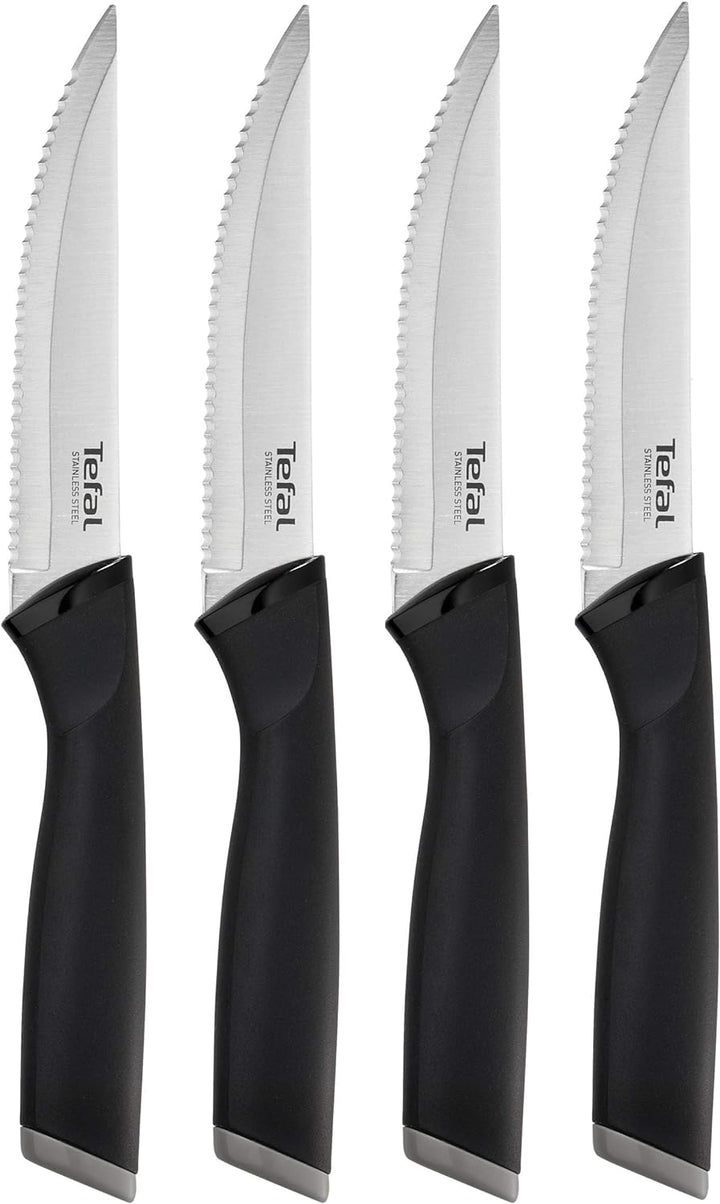 Tefal K221S414 Carne Comfort, Alloy Steel, 5.3 cubic_centimeters, Schwarz One size 4er-Set Fleichmes