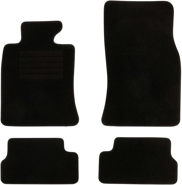 DBS Autofussmatte - nach Mass - 4-teilig - Anti Rutsch - schwarzer Nadelfilz 900g/m² - Velours Ferti