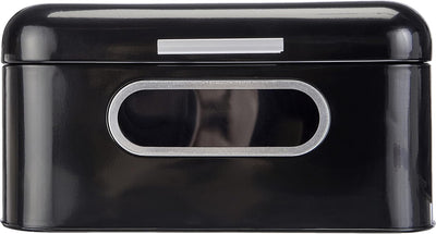 Echtwerk Brotkasten, Retro-Brotbox aus Metall mit Sichtfenster, Platzsparende Aufbewahrungsbox, Brot