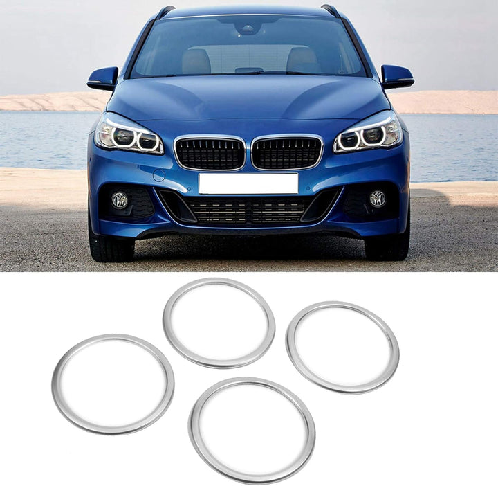 Headerbs 4 STÜCKE ABS Chrom Auto Tür Lautsprecher Ring Abdeckung Trim für X1 F48 2016-2018
