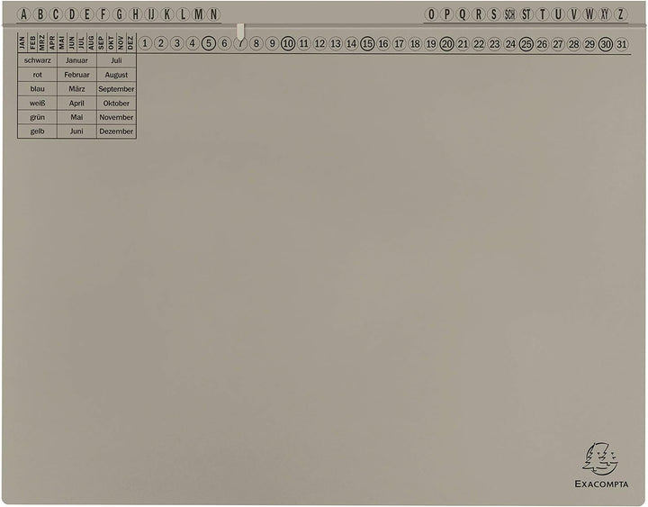 Exacompta 371110B 25er Pack Premium Kanzlei Hängehefter Exaflex Links- oder Rechtsheftung, extra sta