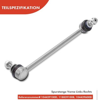 Frankberg 4x Spurstange 2x Koppelstange Vorderachse Links Rechts Kompatibel mit Model 3 5YJ3 2017-20