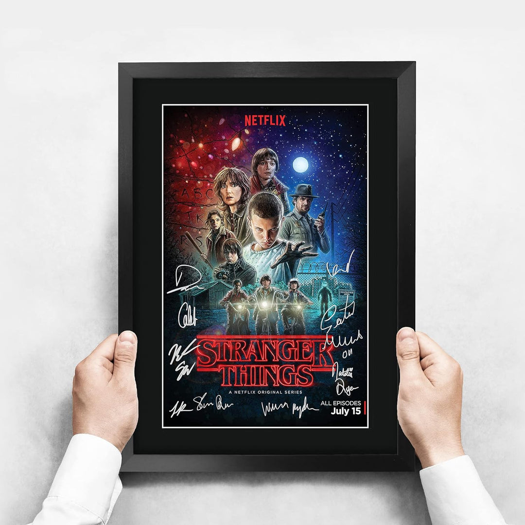 HWC Trading A3 Gerahmte Signiert Gedruckt Autogramme Bild Druck-Fotoanzeige Geschenk Für Tv-Show-Fan