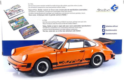 Solido 1:18 Porsche 911 3.2 orange Modellauto Modellfahrzeug