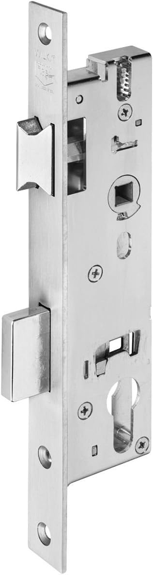WILKA 1433000172 Rohrrahmen-Schloss 1433 | Dornmass: 20 mm | Stulpe 245 mm flach Edelstahl | 1 Stück