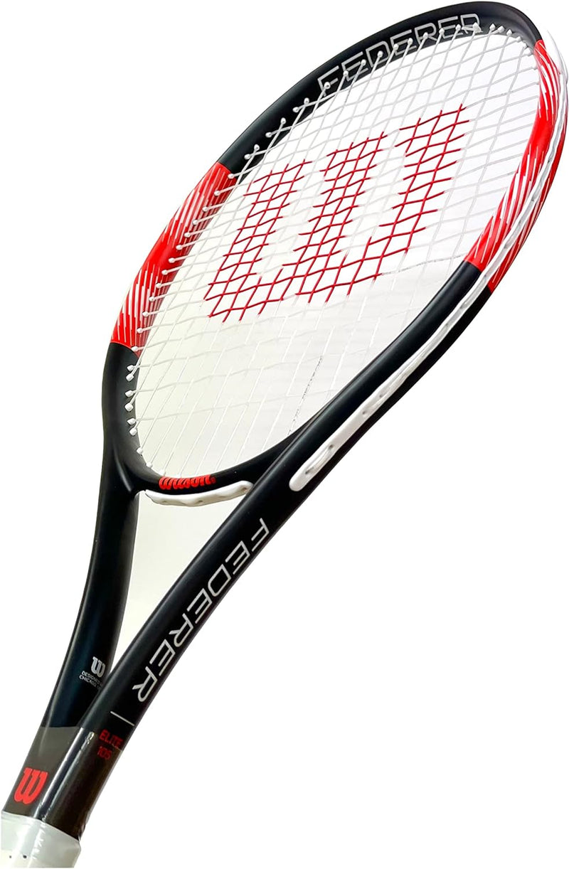 Wilson Federer Elite 105 Tennisschläger für Erwachsene, erhältlich in den Griffgrössen 1 bis 4