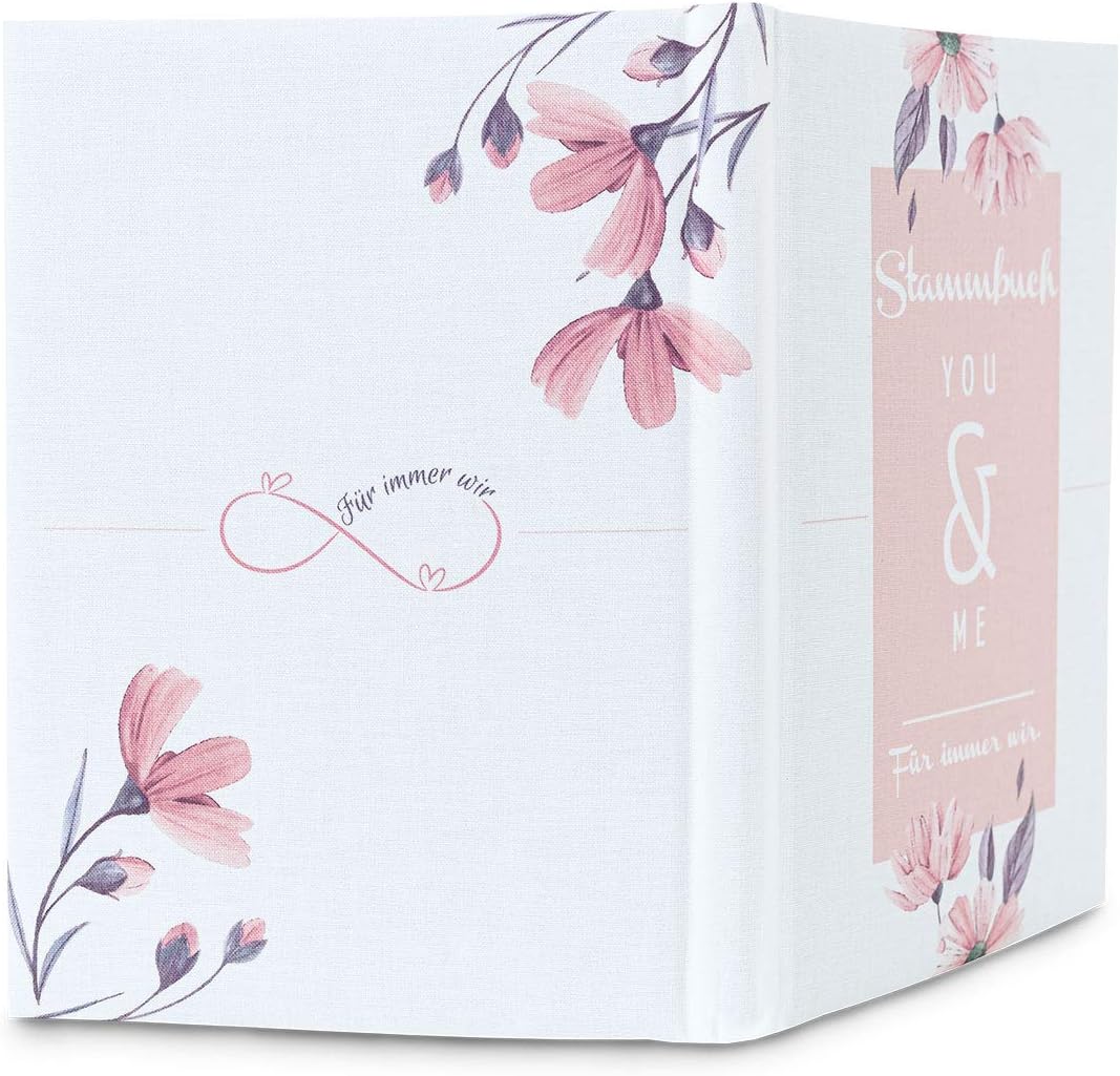 Hochzeitideal – Stammbuch der Familie Nr. 508 Simone 21,0 cm x 15,0 cm - Buchbinderleinen Stammbuch