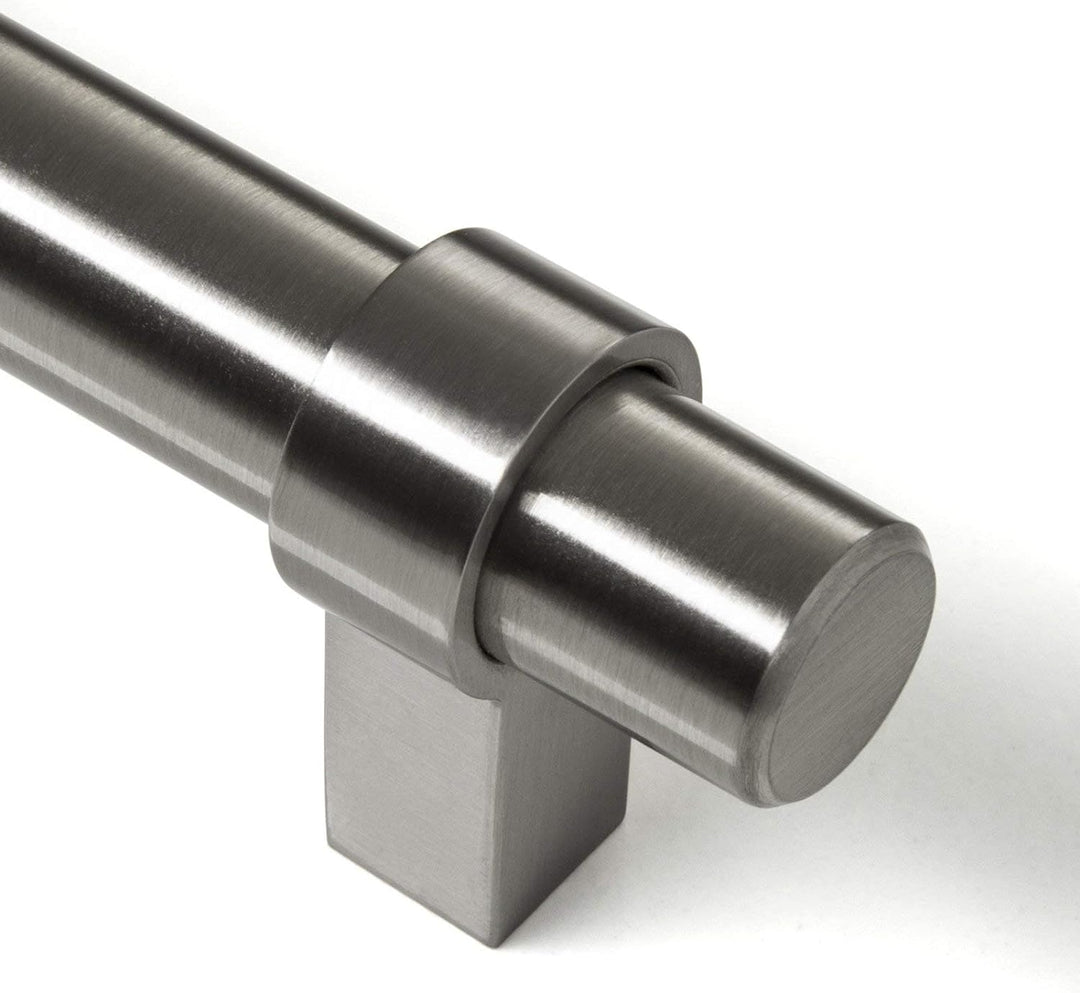 10 x SO-TECH® Relinggriff Schrankgriff G20 Edelstahloptik Ø 14 mm BA 128 mm (lieferbar 96 – 1090mm)