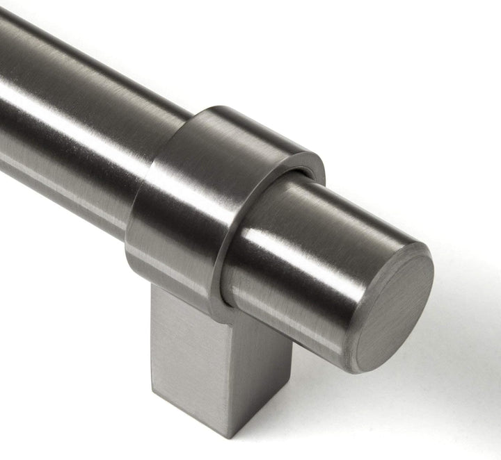 10 x SO-TECH® Relinggriff Schrankgriff G20 Edelstahloptik Ø 14 mm BA 128 mm (lieferbar 96 – 1090mm)