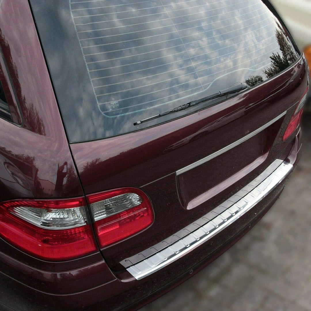 Ladekantenschutz Edelstahl MATT kompatibel für MERCEDES E-KLASSE S211 CLASSIC | 2002-2009 | premium