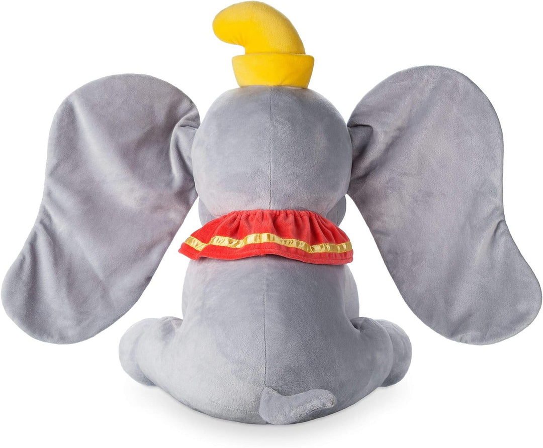 Disney Store Grosses Kuscheltier Babyelefant Dumbo, 58 cm, sitzendes Plüschtier mit plastisch geform