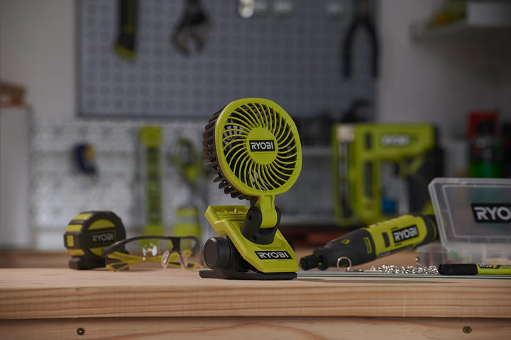 RYOBI RCF4-120G tragbarer Ventilator Akku 4V 810fpm Ø 9cm USB-C 1x2,0Ah