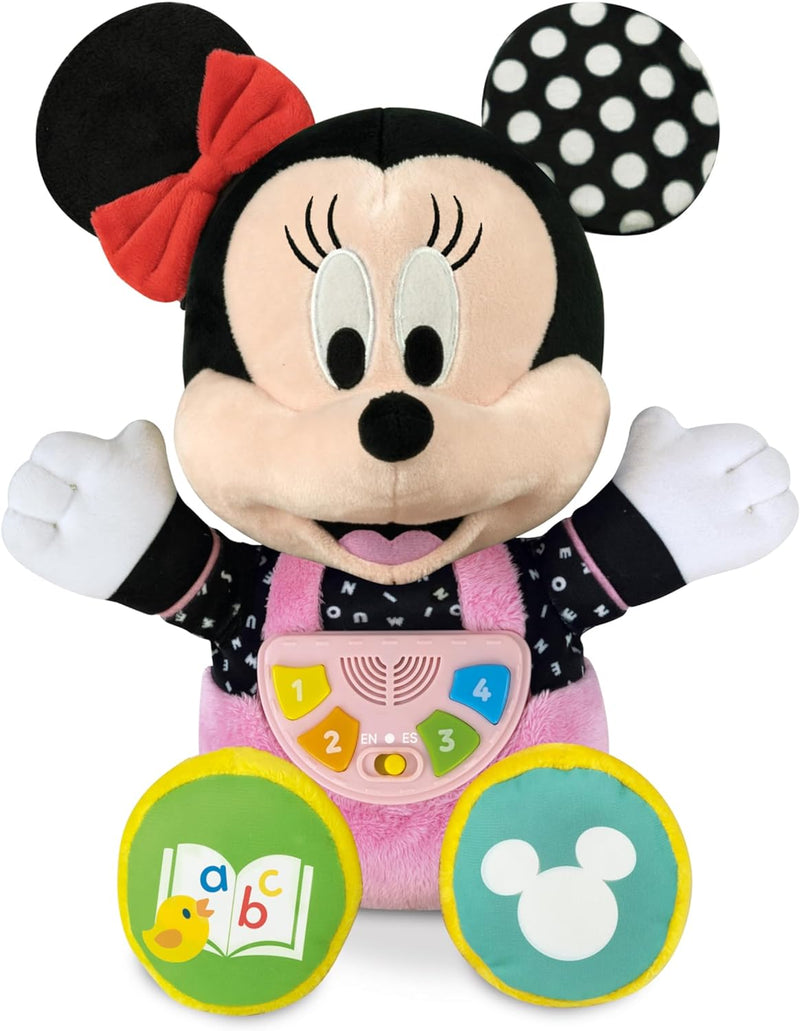 Clementoni 61370 Disney Baby Minnie Interaktive Kleinkind Kinder 1 Jahr, Geschichtenerzähler und Büc