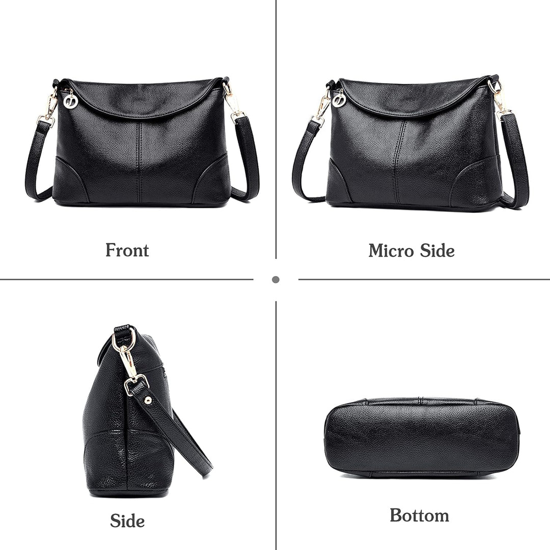 PORRASSO Damen Umhängetasche Mode Schultertasche Henkeltasche Wasserdicht Handtasche für Dating Arbe