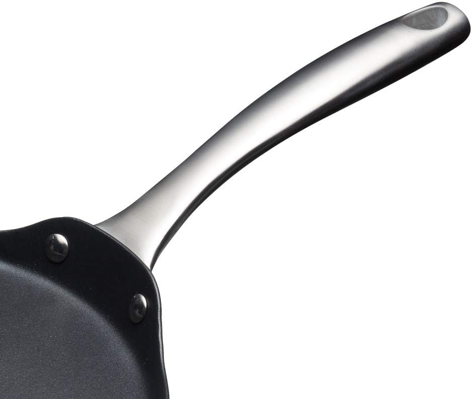 KitchenCraft MasterClass Carbon stahl Antihaft-Induktionspfanne für Crêpes und Pfannkuchen, 24 cm Ei